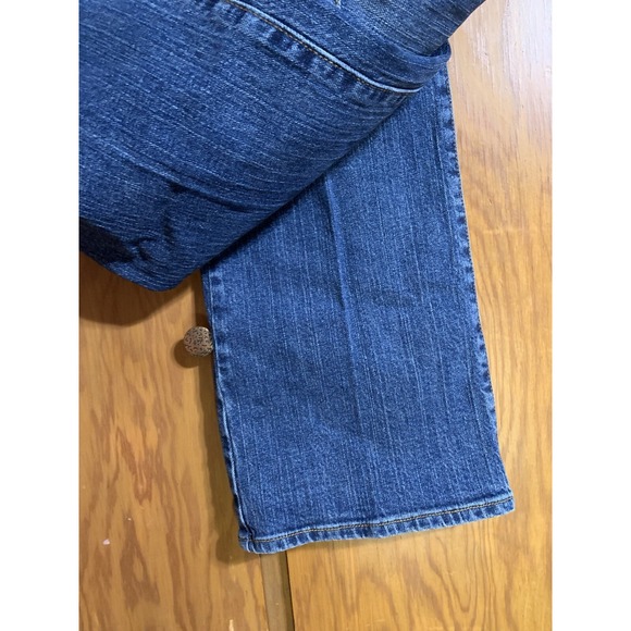 Lucky Brand JOSIE Blue Jeans Wide Dungaree Mid Rise Womens Size 32 Bootcut - Picture 4 of 7